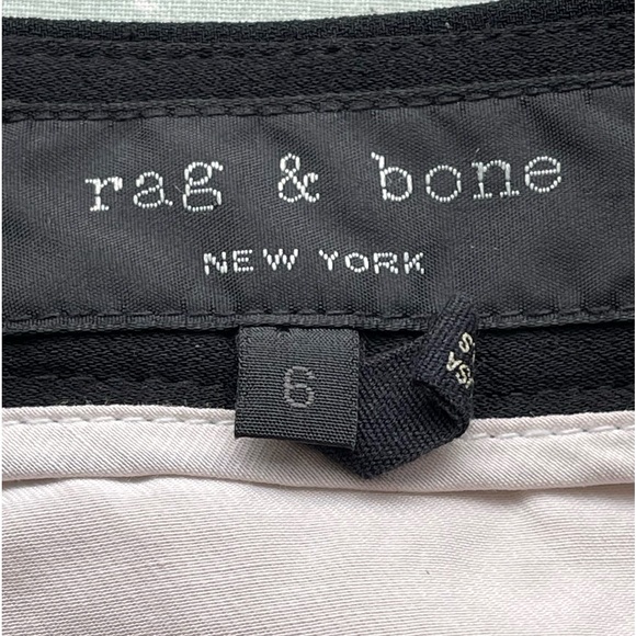 Rag & bone Black, midrise, tapered leg ankle pants - Picture 8 of 9